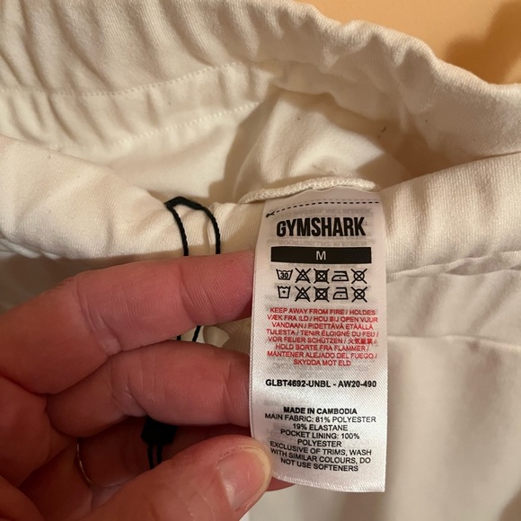 NWT Gymshark Whitney Simmons Unbleached Whitney Joggers in White/Cream - Picture 7 of 12